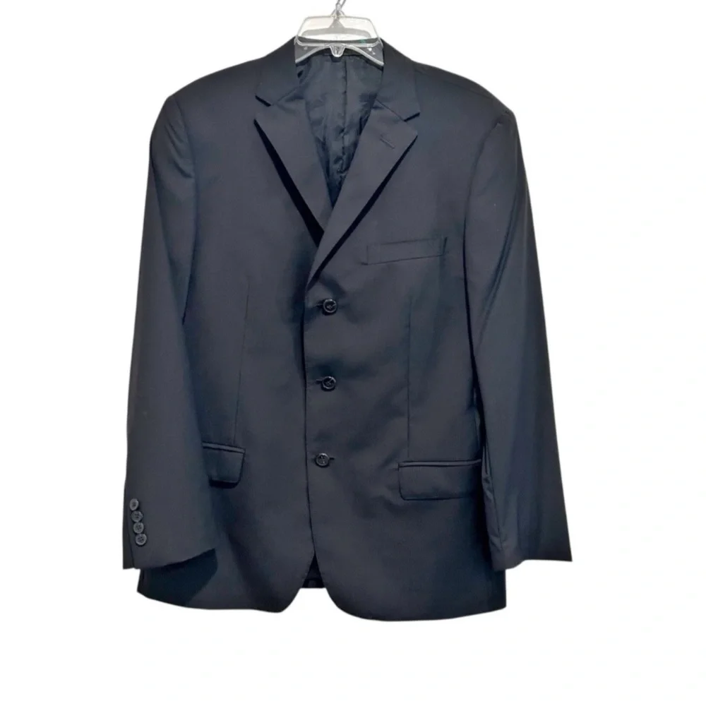 Z Zegna City Men's Black Suit Jacket Blazer Size 52R Wool Italian Classic